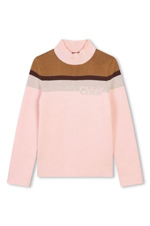 maglione in cotone rosa CHLOE' KIDS | C2039645K